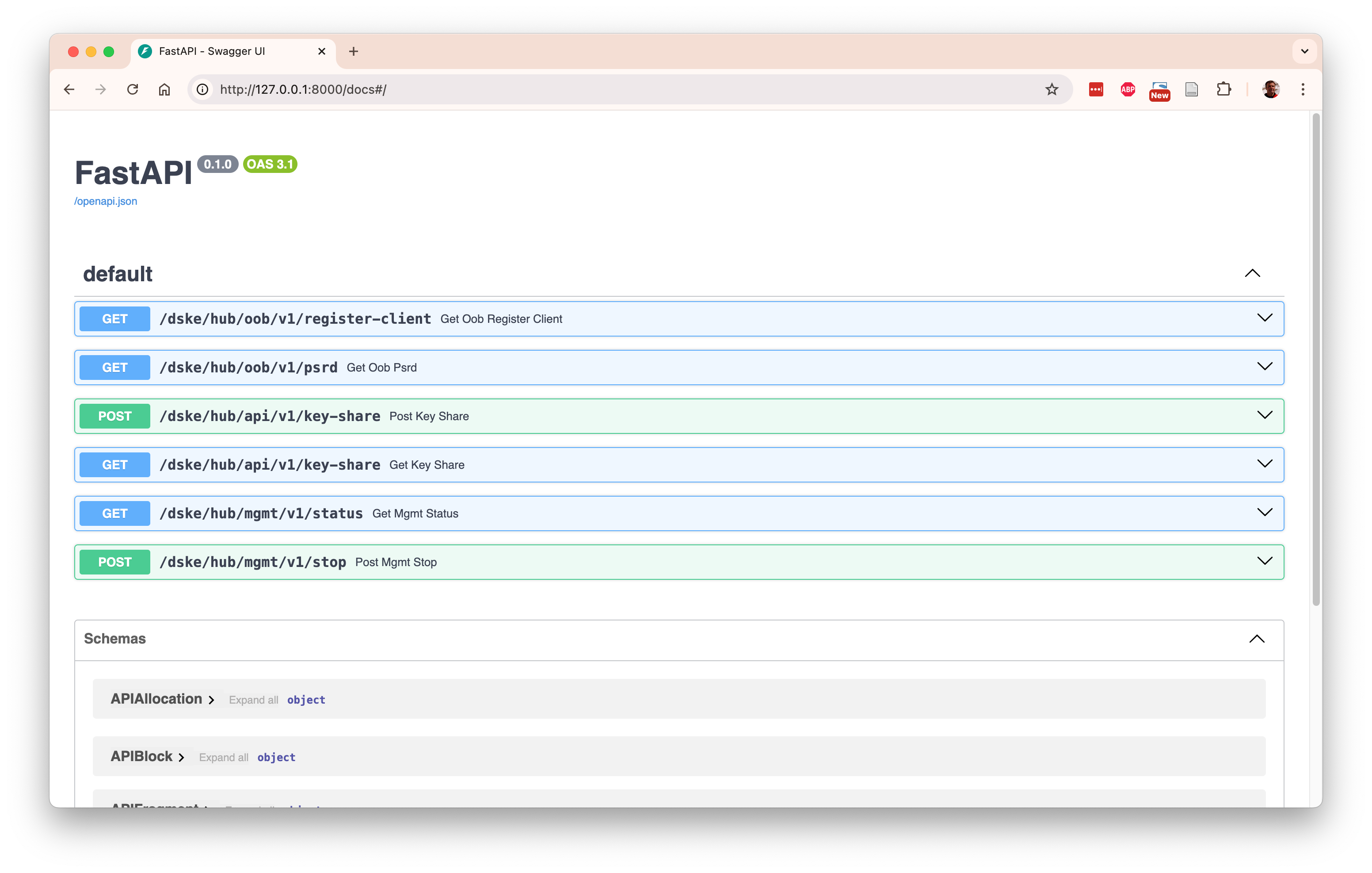 Hub REST API documentation