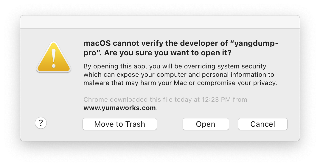 YumaPro Client Execute Error 2