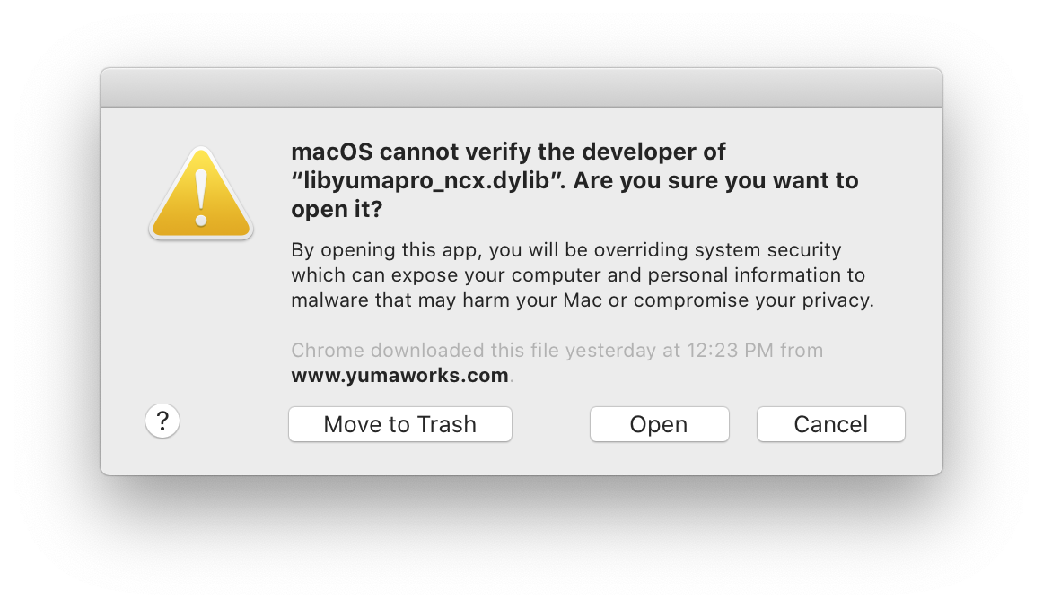 YumaPro Client Execute Error 4