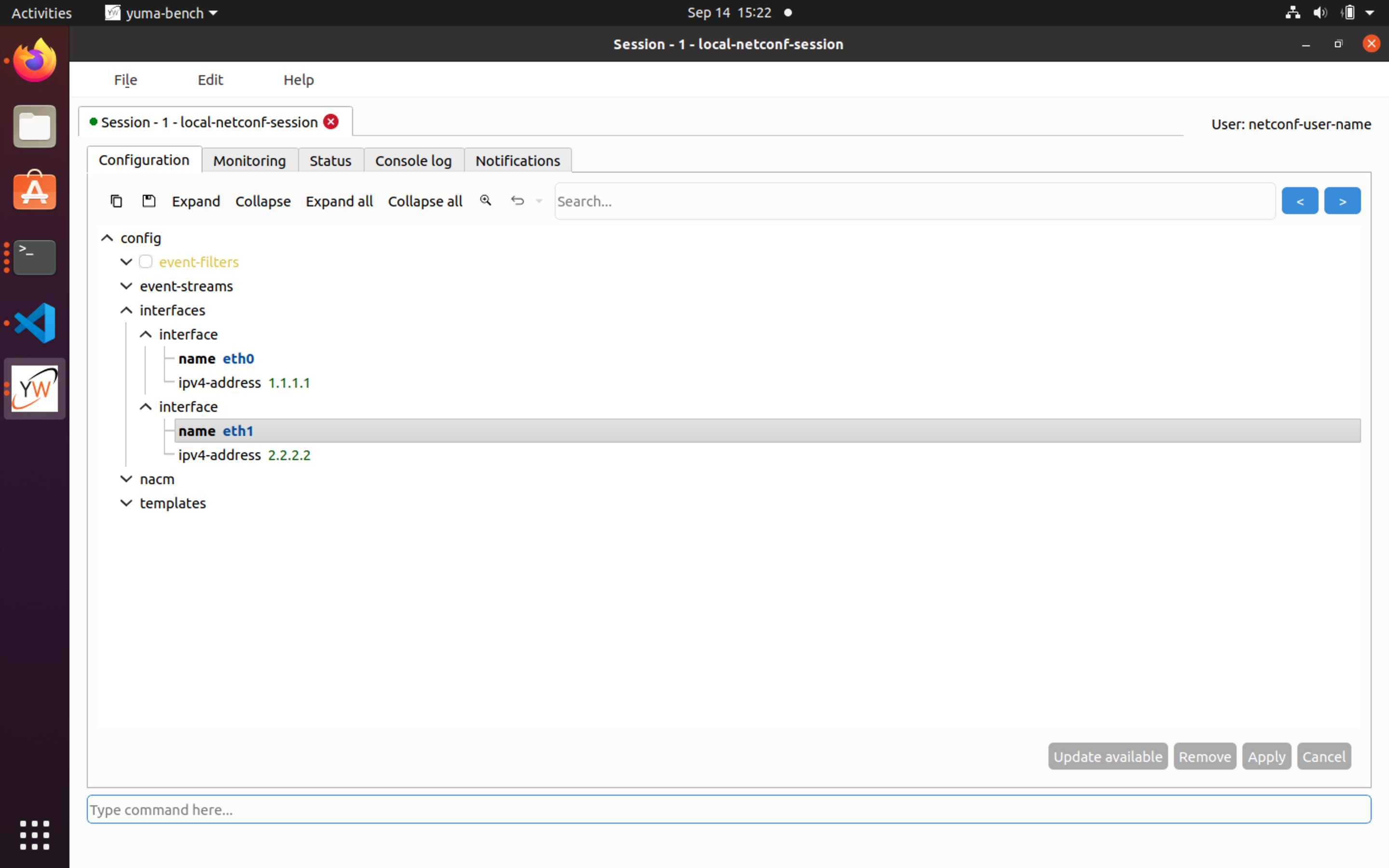 YumaBench add 2nd interface