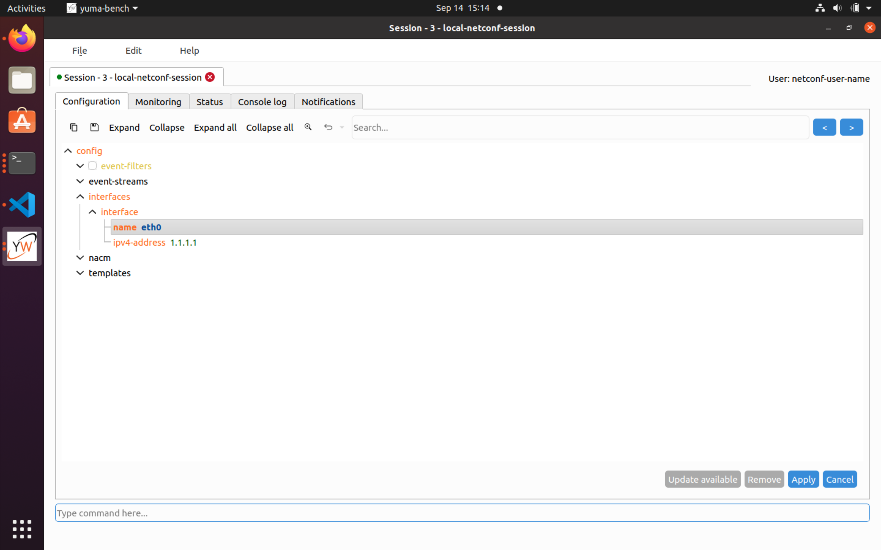 YumaBench add interface