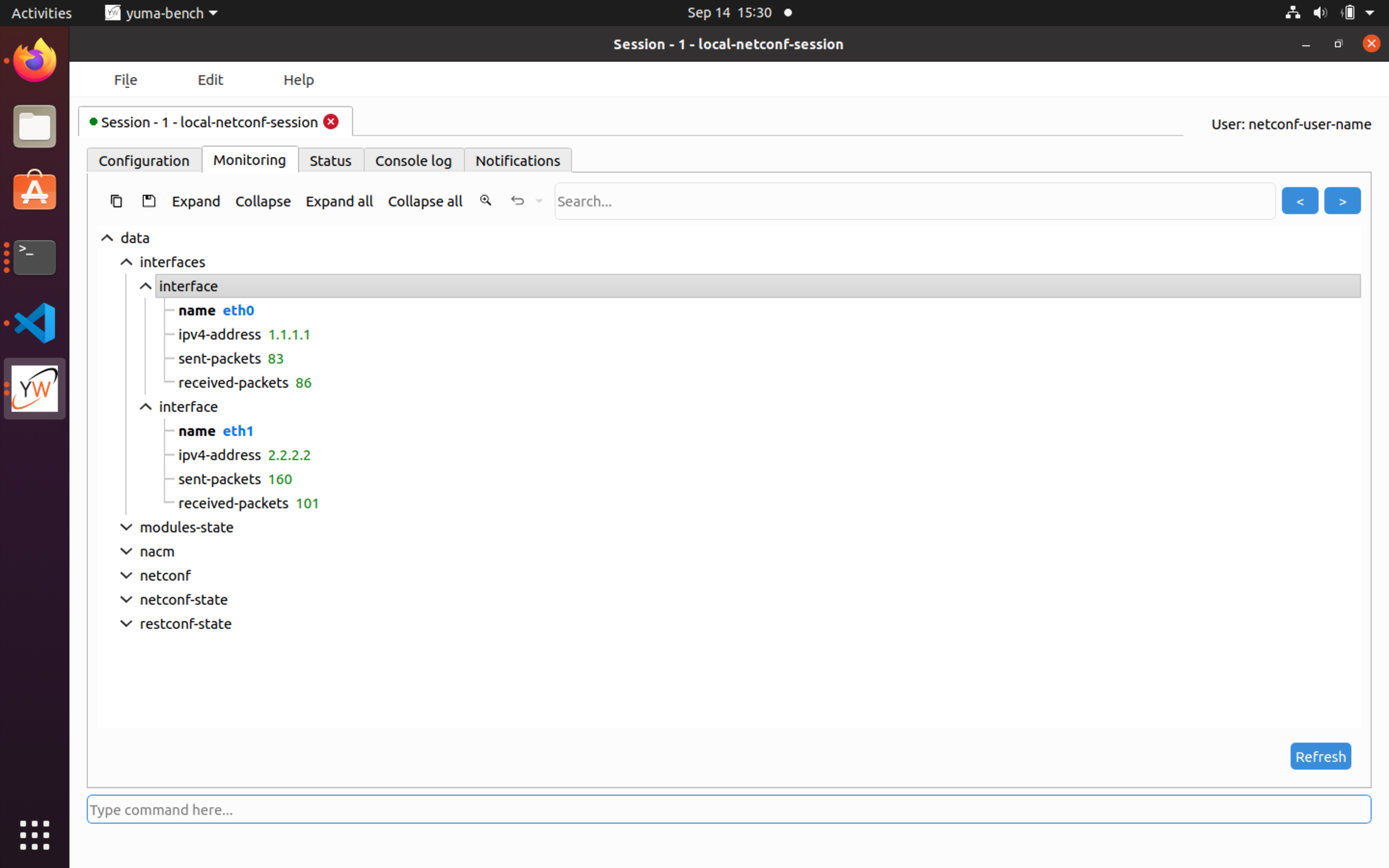 YumaBench operational state